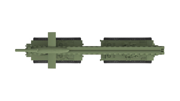 SSMODEL 1/350 V-1 auf E-100 Ausf.B German missile resin model kit TSS3500332