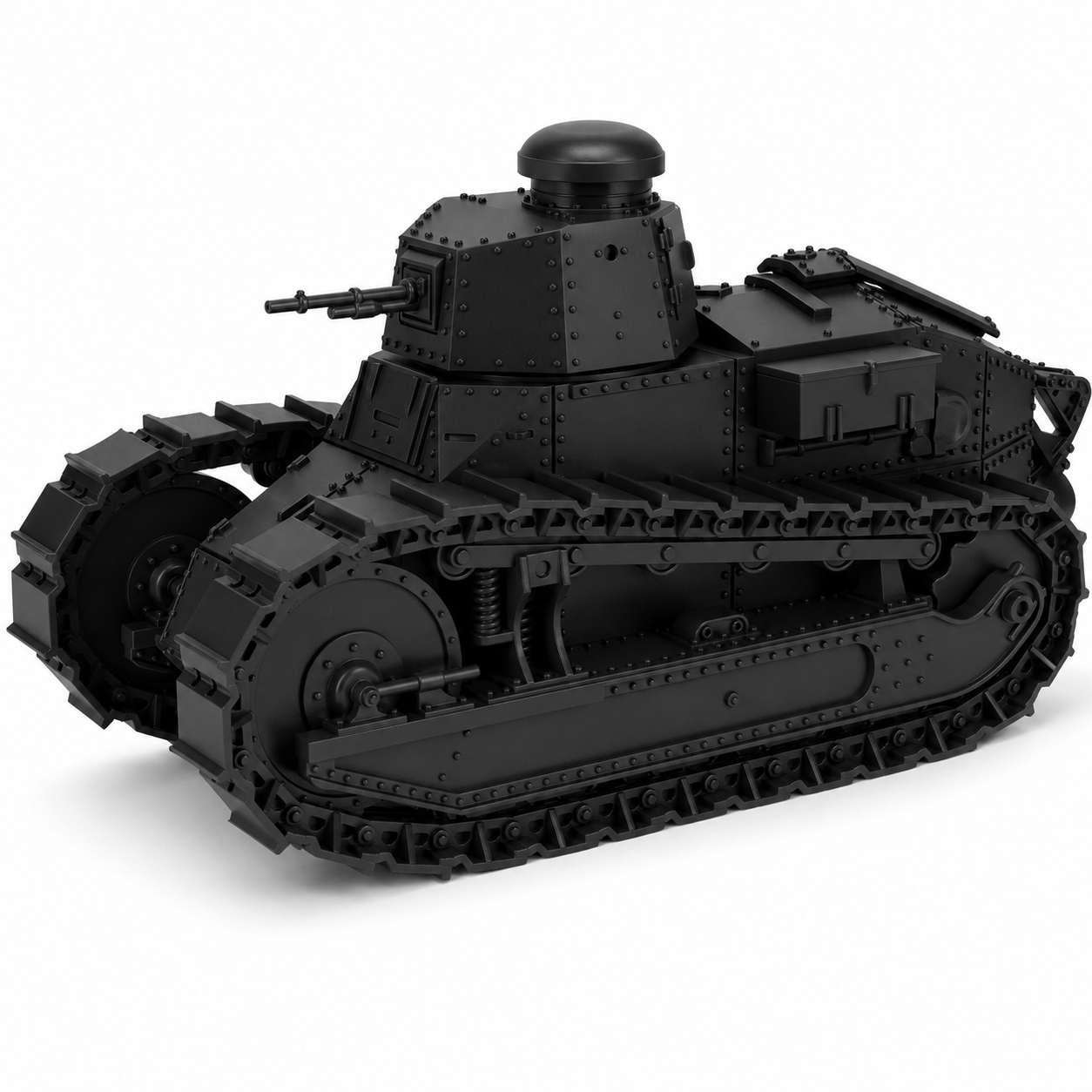 SSMODEL 1/56 Light Tank Renault FT-17 France Tank Resin Model Kit TSS0560921 — scale model kit