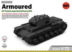 SSMODEL 1/72 KV-9 Soviet experimental heavy tank resin model kit TSS0720124