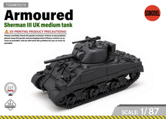 SSMODEL1/87 Sherman III UK Medium Tank Resin MODEL KIT TSS0870216