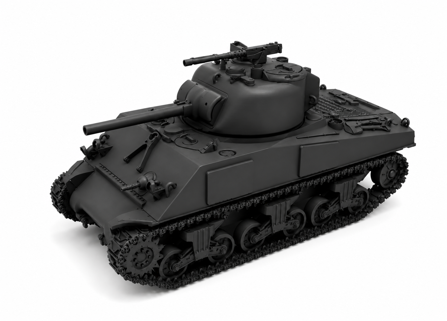 SSMODEL 1/700 M4A2 Sherman US Medium Tank Resin MODEL KIT TSS7000218 — detail view 2