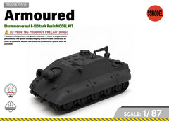SSMODEL 1/87 Sturmmorser auf E-100 tank Resin MODEL KIT TSS0870506
