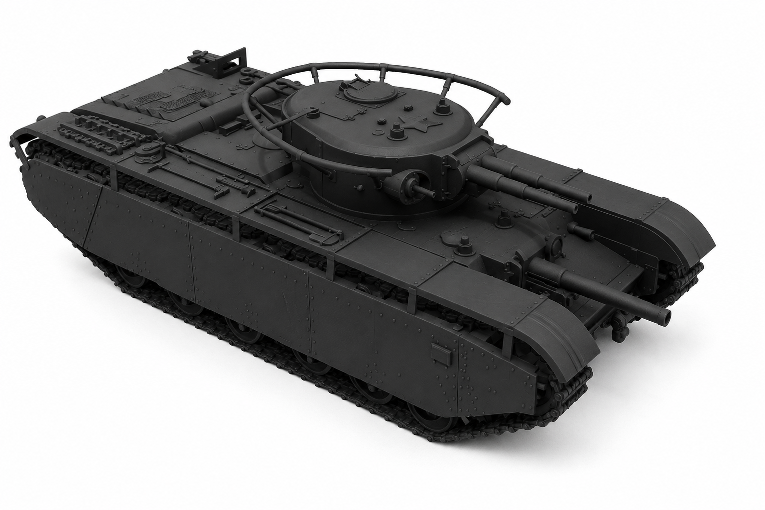 SSMODEL 1/350 T-35 bis (fictional) Tank Resin Model Kit TSS3500531 — detail view 2
