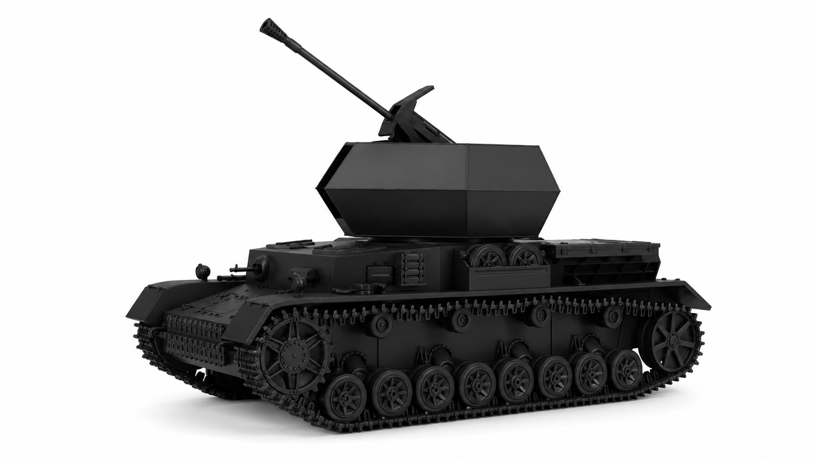 SSMODEL 1/200Flakpanzer IV Ostwind 3.7cm Flak 43 Tank Resin MODEL KIT TSS2001486 — scale model kit