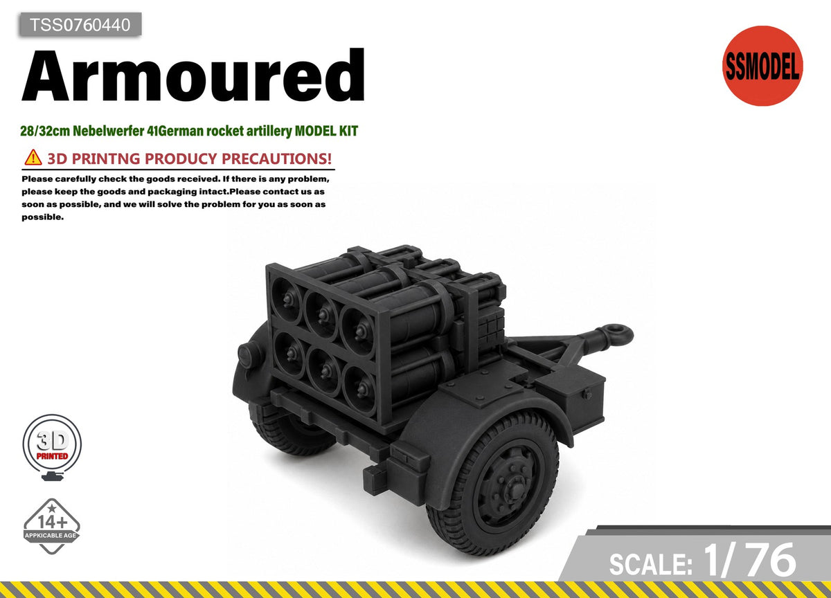 SSMODEL 1/76 28/32cm Nebelwerfer 41German rocket artillery MODEL KIT TSS0760440