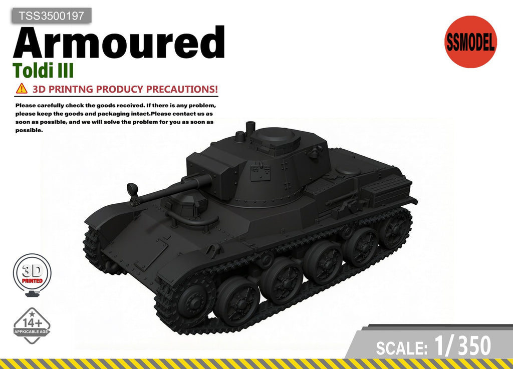 SSMODEL 1/350 Toldi III tank Resin Model Kit TSS3500197