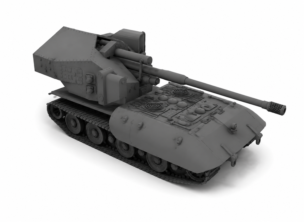 SSMODEL 1/700 Waffentrager E-100 Tank Resin Model Kit TSS7000342
