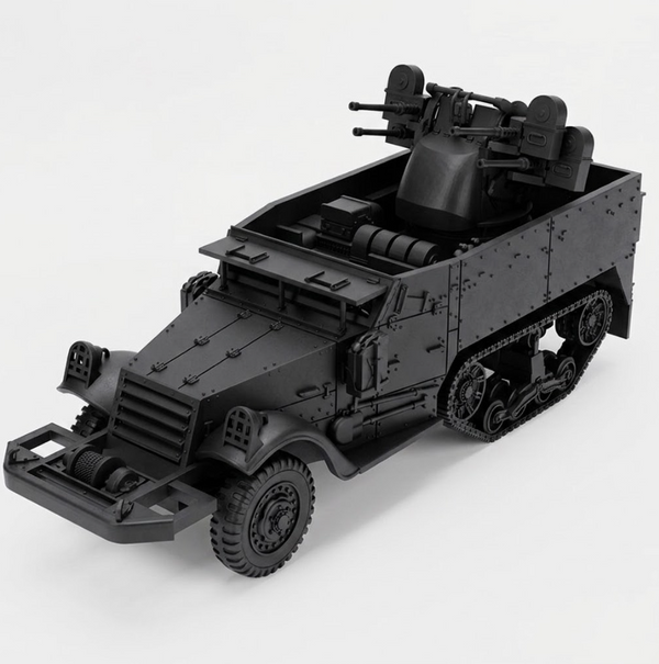 SSMODEL 1/56 WWII US M16A1 Half-track MGMC AA Resin Model Kit TSS0560875