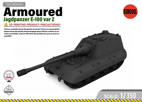 SSMODEL 1/350 Jagdpanzer E-100 var 2 tank Resin MODEL KIT TSS3500503
