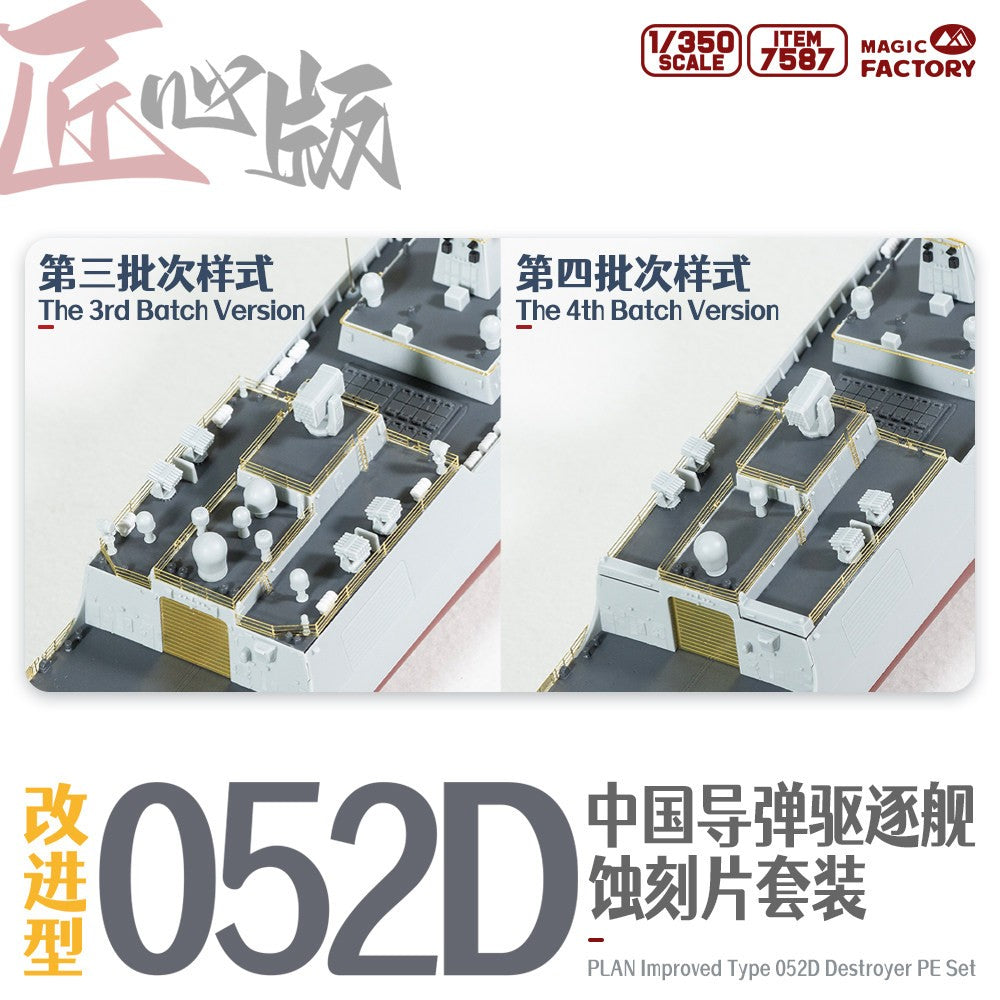 Magic Factory 7587 1/350 Type 052D Photo-Etched Detail Set (for Item 1012) — detail view 3
