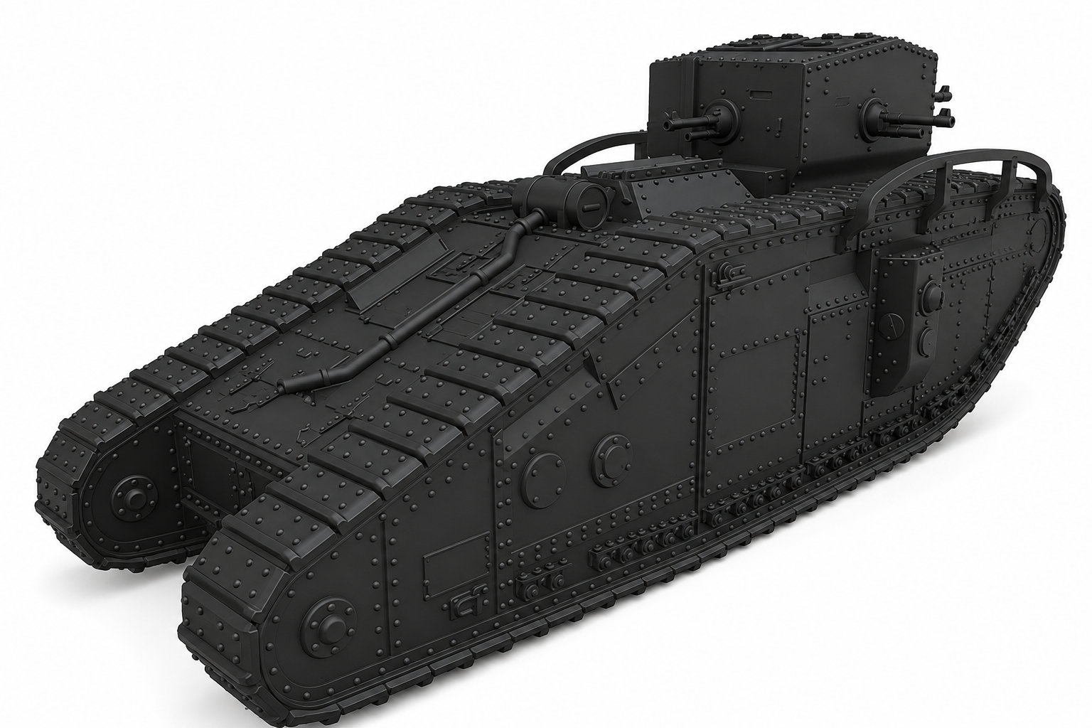 SSMODEL 1/160 Medium Mark B Whippet WW1 British Tank Resin Model Kit TSS1600733 — scale model kit
