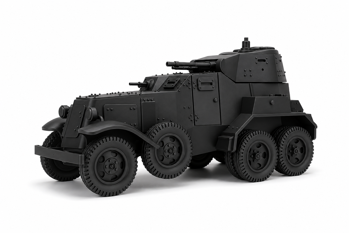 SSMODEL 1/100 Beutespahwagen BA10M mit 2cm KwK 30 L55 Resin Model Kit TSS1000768 — scale model kit