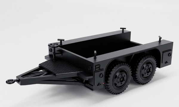 SSMODEL 1/32 1/35 1/48 1/64 M7 2-Ton 4-Wheel Trailer Resin Model Kit TSS1082
