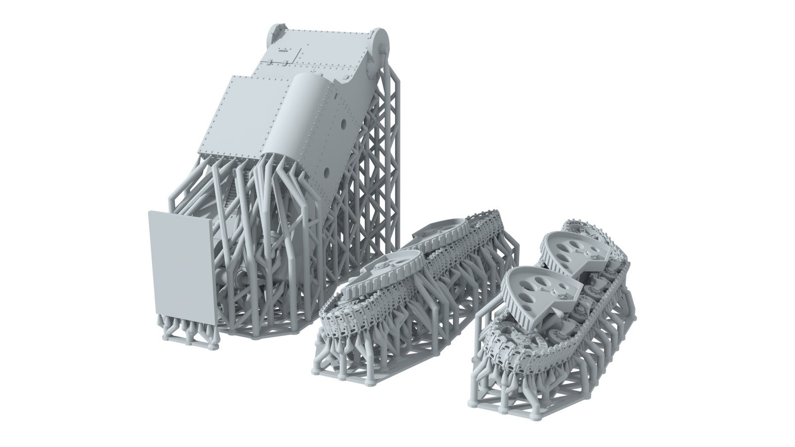 SSMODEL 1/350 TPP-2 Soviet experimental jumping tank Resin Model Kit TSS3500055 — detail view 9