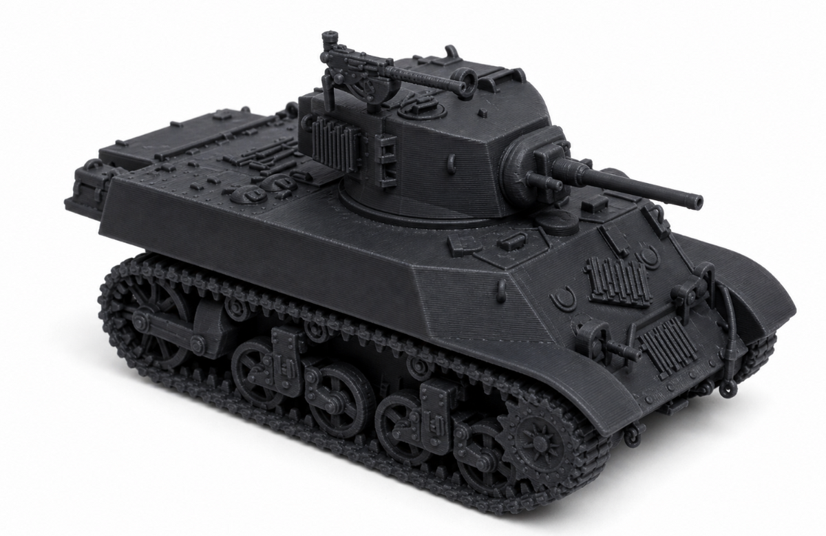 SSMODEL 1/144 M3A3 US WWII Light Tank Resin MODEL KIT TSS1440201 — detail view 2