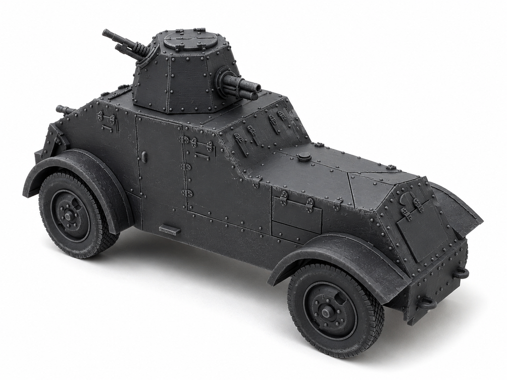 SSMODEL 1/700 Wz.29 Ursus Historic Concept Armored Vehicle Scale Kit TSS7000148