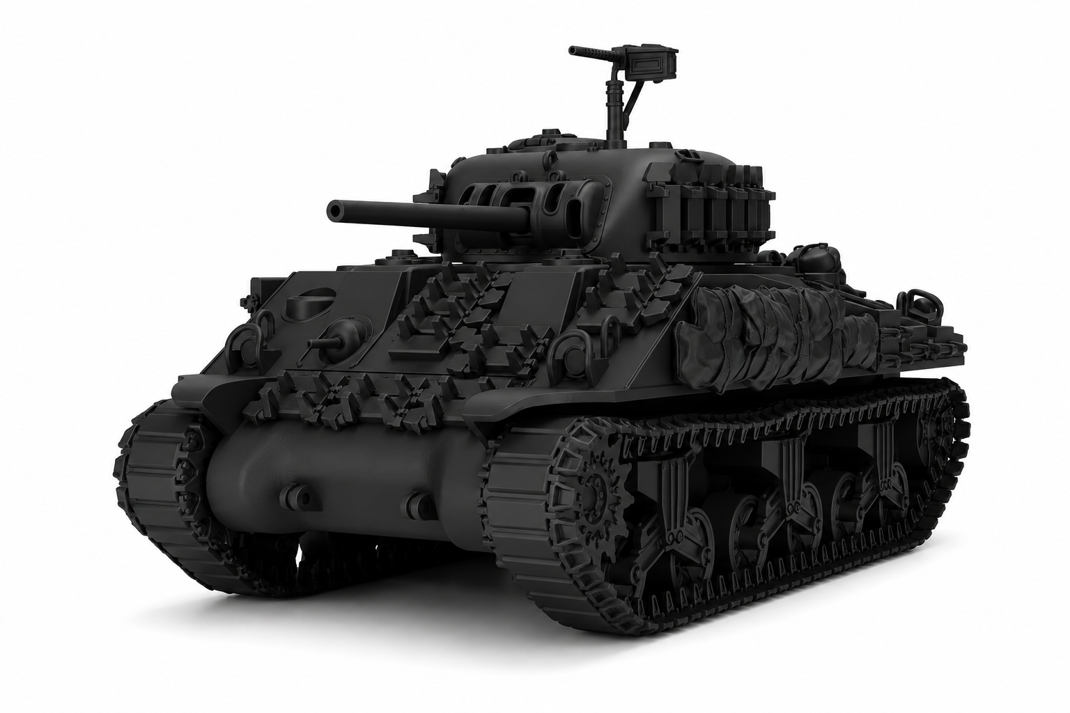 SSMODEL 1/56 Sherman M4 mid-production with cast nose Resin MODEL KIT TSS0560953 — scale model kit