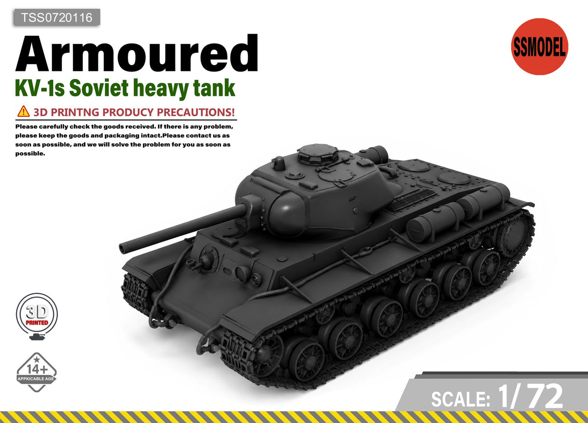 SSMODEL 1/72 KV-1s Soviet heavy tank resin model kit TSS0720116