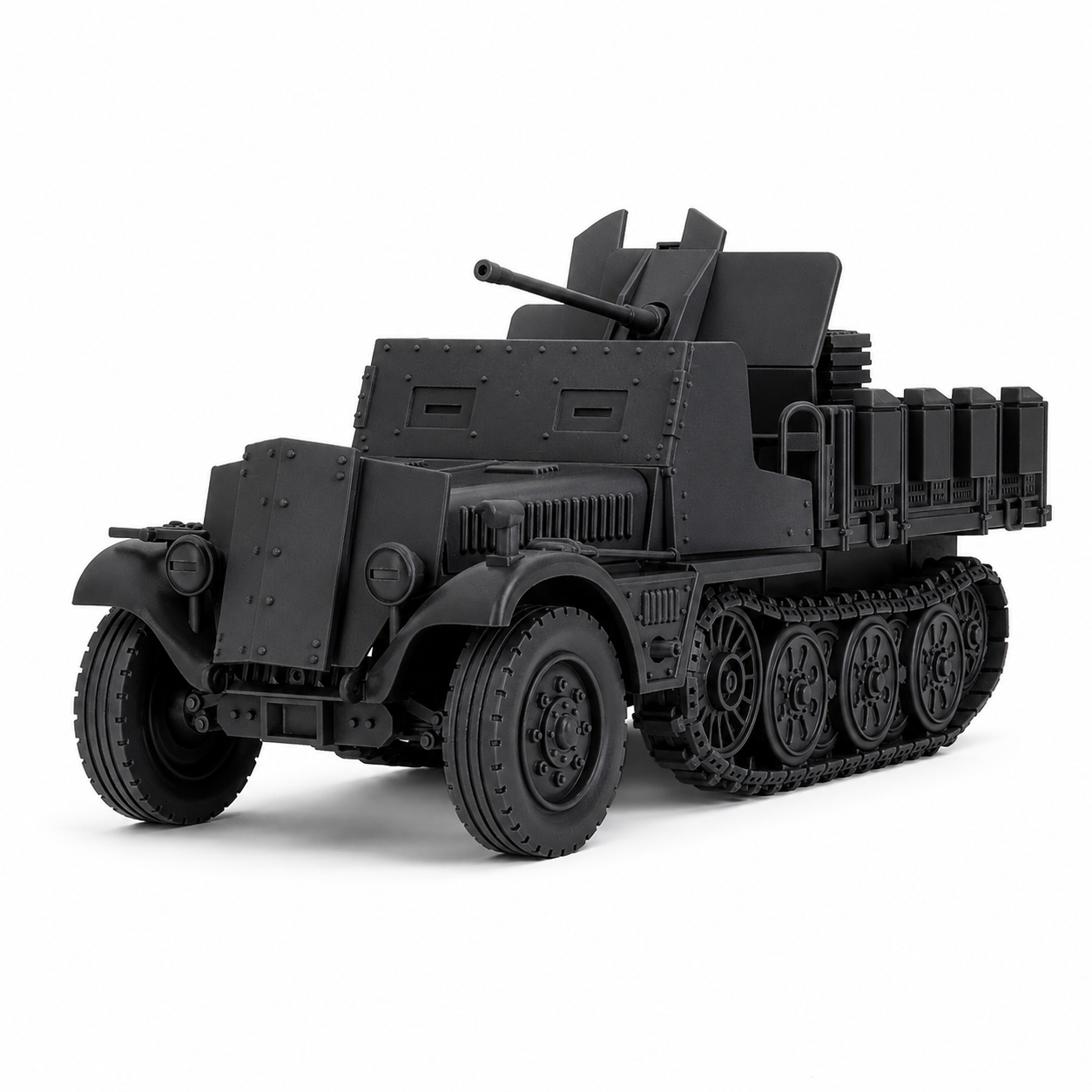 SSMODEL 1/200 Sd.Kfz.10/5 with armor and 2cm Flak 38 Resin MODEL KIT TSS2001523 — scale model kit