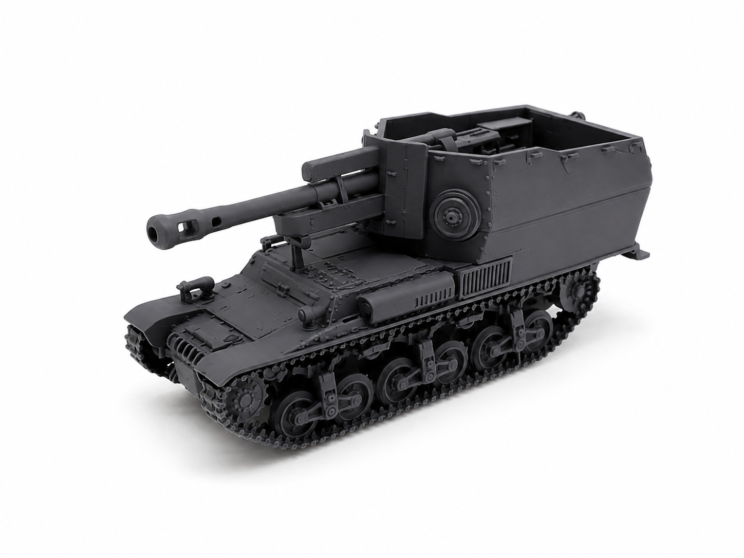 SSMODEL 1/56 10.5cm leFH18 Lorraine Schlepper Alkett Resin MODEL KIT TSS0560737 — scale model kit