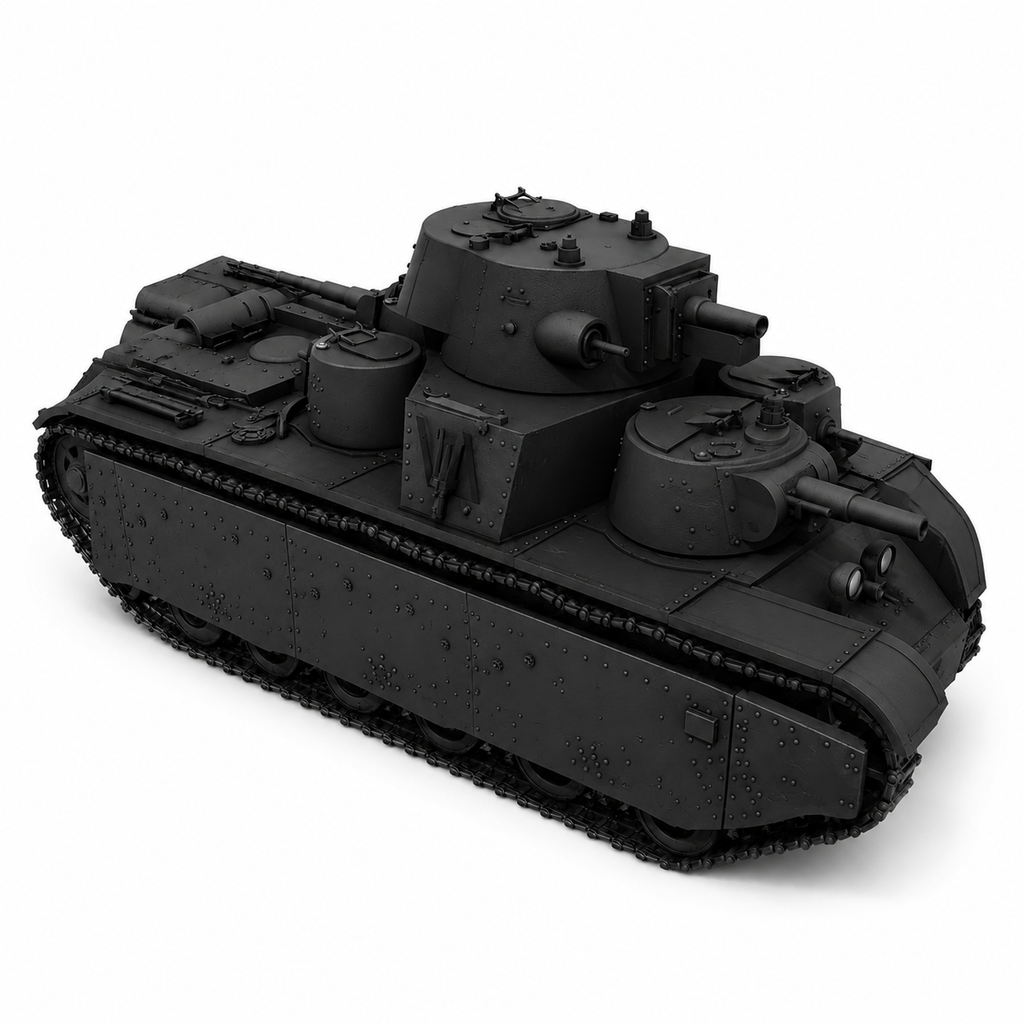 SSMODEL 1/350 T-35 mod 1939 Tank Resin MODEL KIT TSS3500520