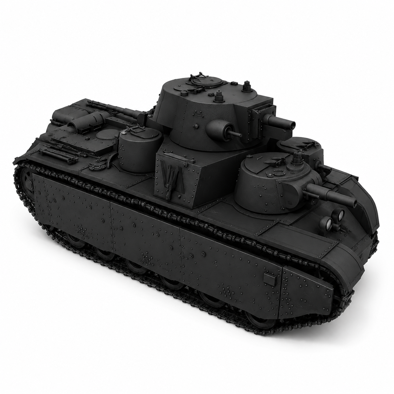 SSMODEL 1/350 T-35 mod 1939 Tank Resin MODEL KIT TSS3500520 — detail view 2