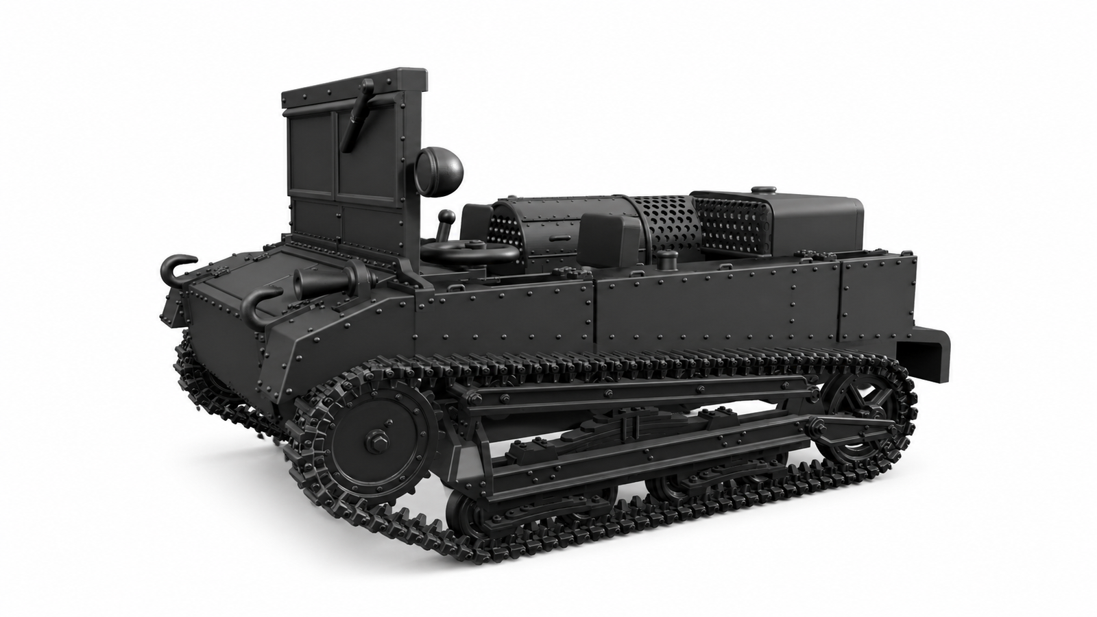 SSMODEL 1/56 C2P Artillery Tractor Poland Resin MODEL KIT TSS0561474 — scale model kit
