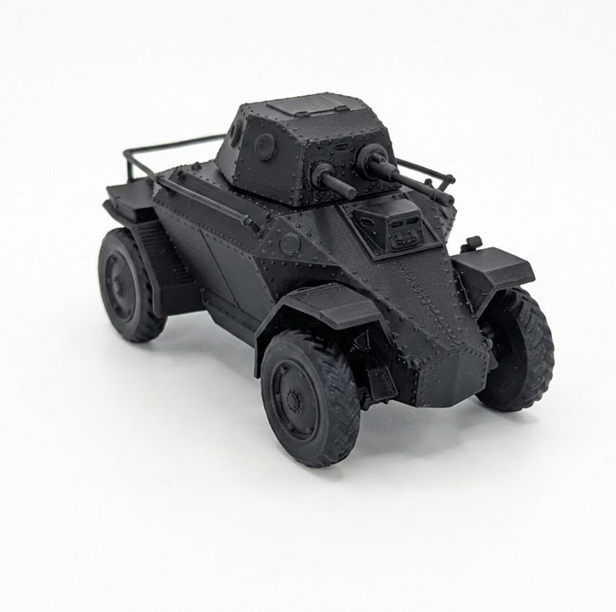 SMODEL 1/100 WWII Hungarian 39M Csaba Armoured Car Resin Model Kit TSS1001217 — detail view 2