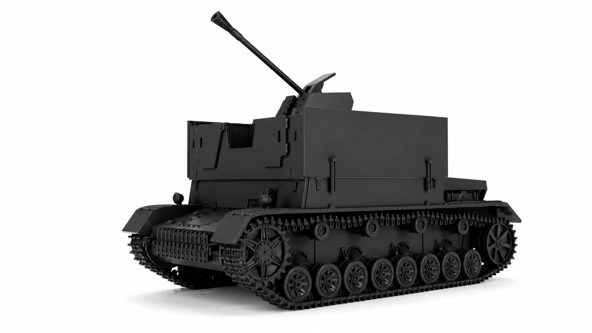 SSMODEL 1/144 Flakpanzer IV 3.7cm Flak 43 Möbelwagen Resin Model Kit TSS1441485 Main image