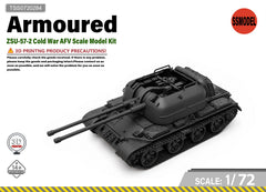 SSMODEL 1/72 ZSU-57-2 Soviet coldwar mobile AA-gun Resin Model Kit TSS0720284