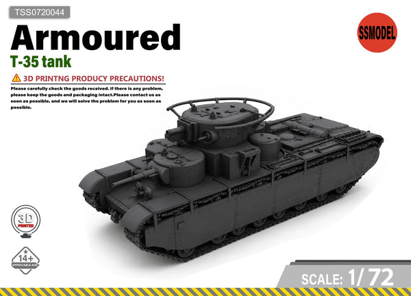 SSMODEL 1/72 T-35 Tank Resin Model Kit TSS0720044