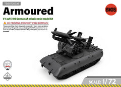 SSMODEL 1/72 V-1 auf E-100 German AA-missile resin model kit TSS0720336