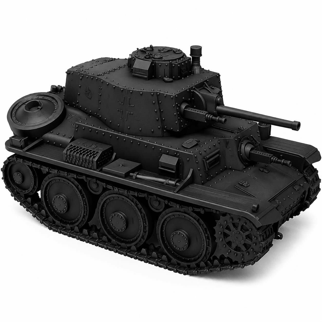 SSMODEL 1/350 Panzerkampfwagen 38(t)Tank Resin Model Kit TSS3500556 — detail view 2