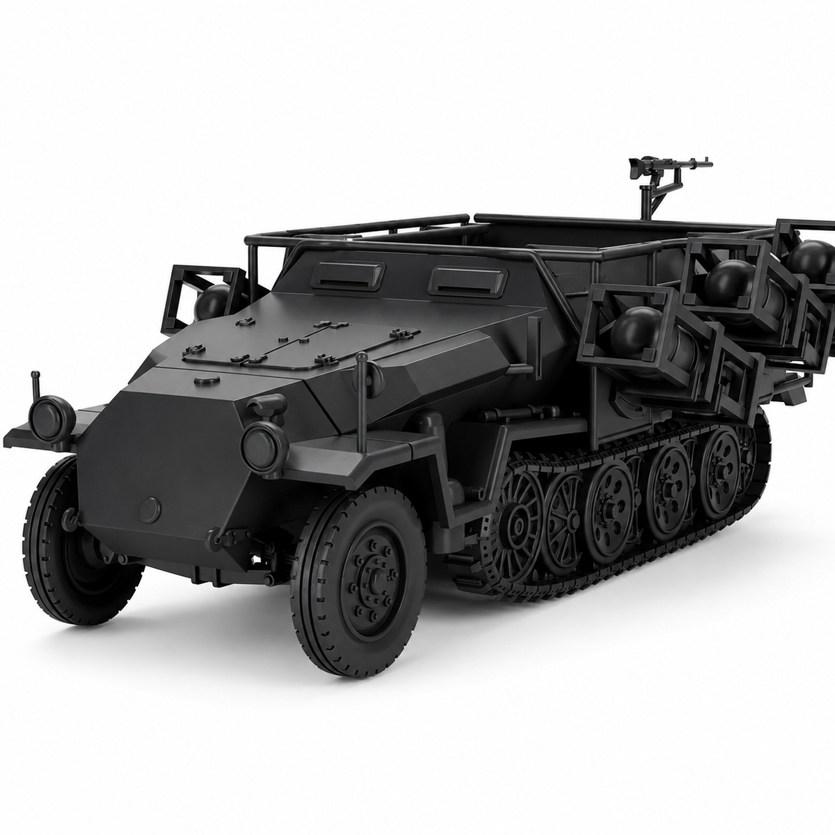 SSMODEL 1/220 Sd.Kfz.251/1 II Ausf.C Stuka Zu Fuss Resin MODEL KIT TSS2200938 — scale model kit