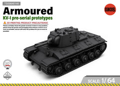 SSMODEL 1/64 KV-1 pre-serial prototypes tank resin model kit TSS0640146