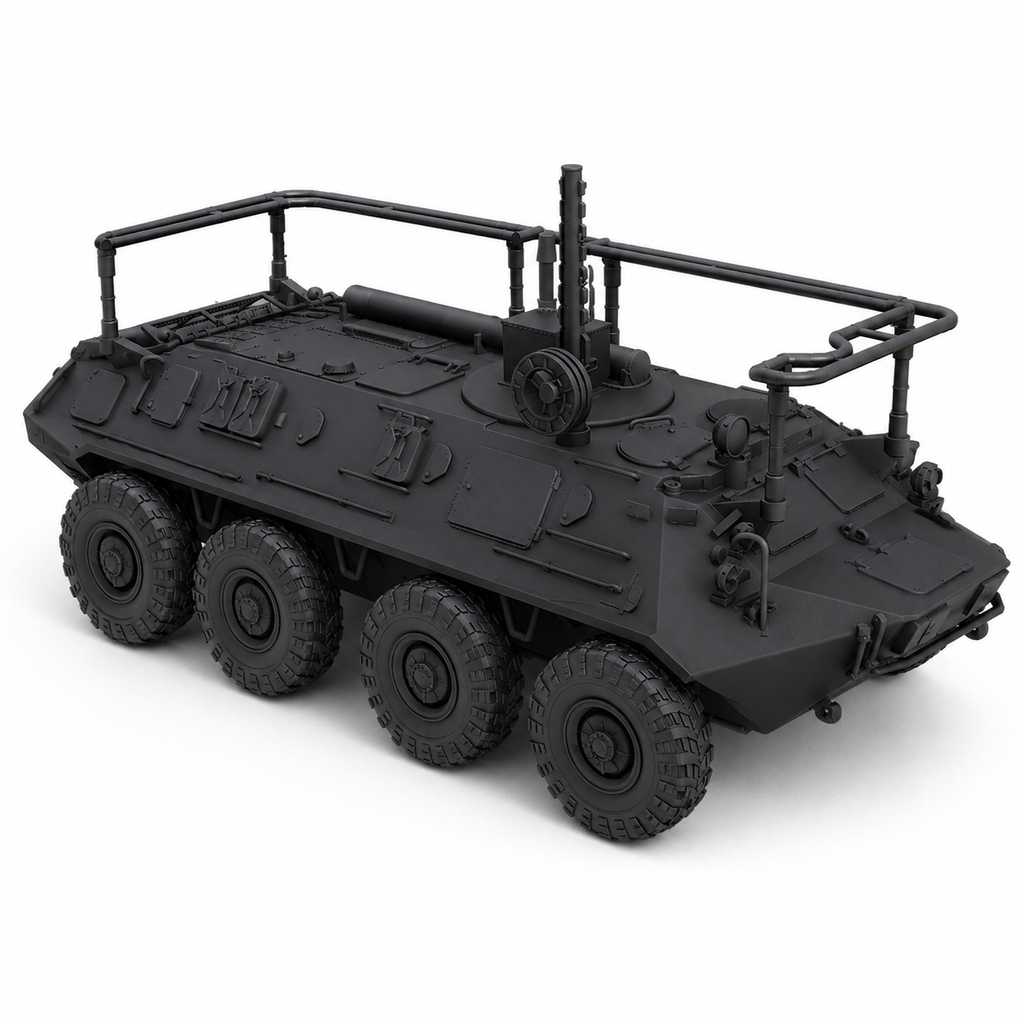 SSMODEL 1/350 BTR-60PU Soviet coldwar command vehicle Resin Model Kit TSS3500290