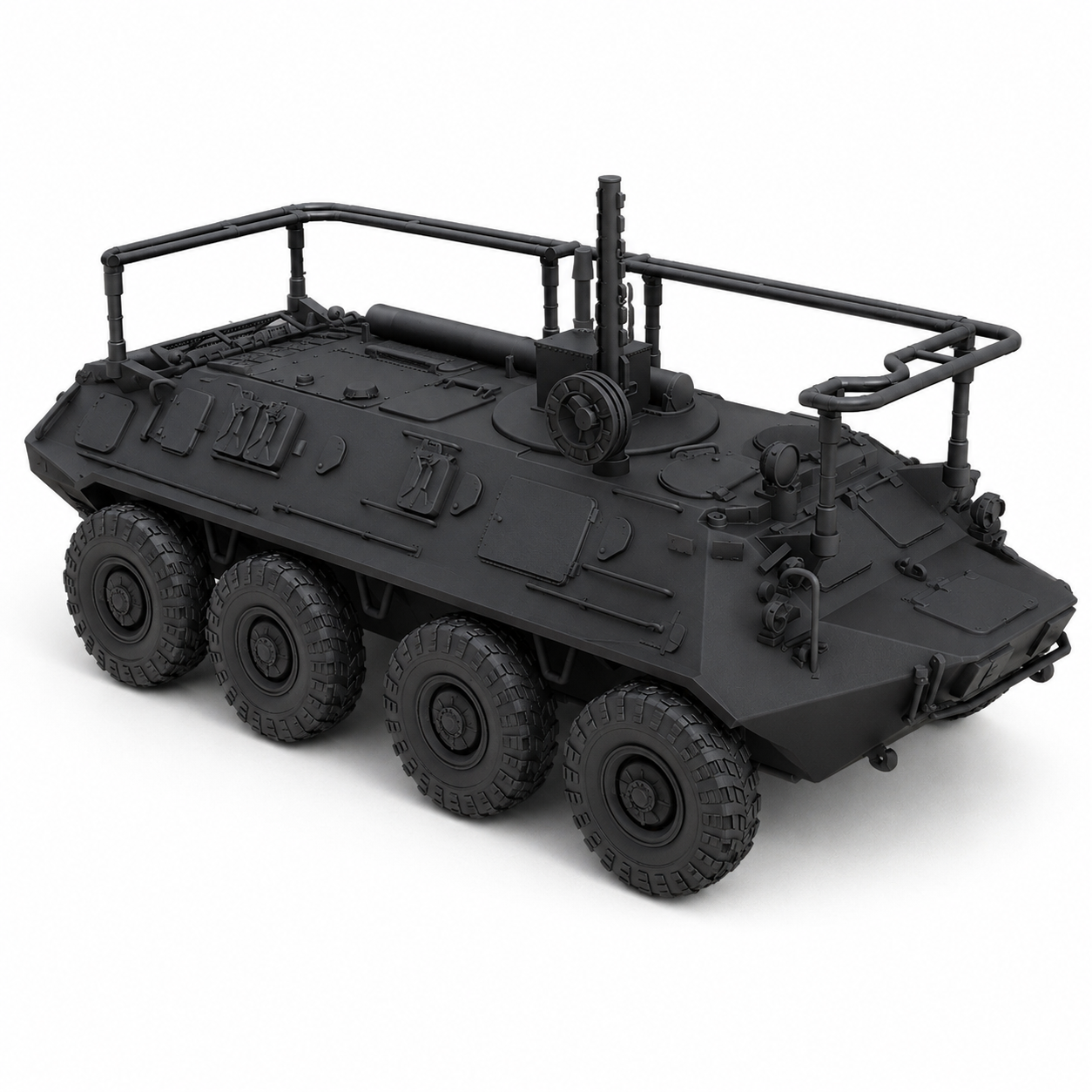 SSMODEL 1/350 BTR-60PU Soviet coldwar command vehicle Resin Model Kit TSS3500290 — detail view 2