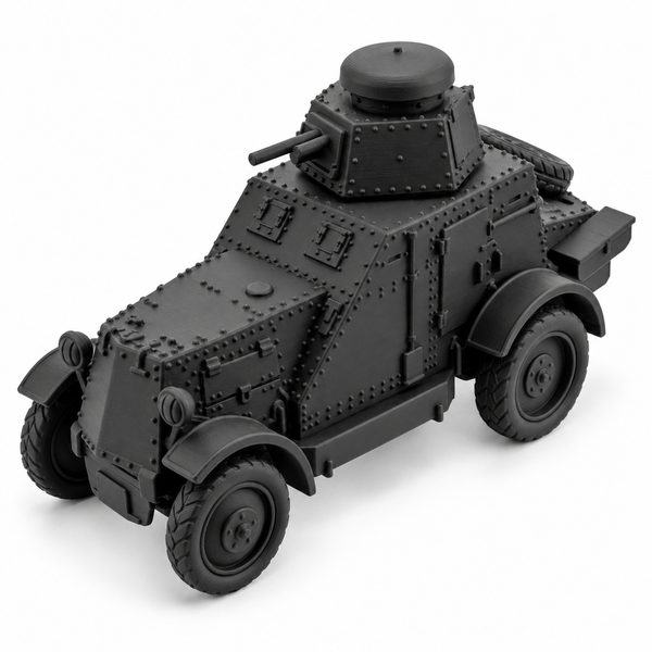 SSMODEL1/32 1/35 1/48 1/64 WWII Soviet BA-27 Armored Car Resin Model Kit TSS1224