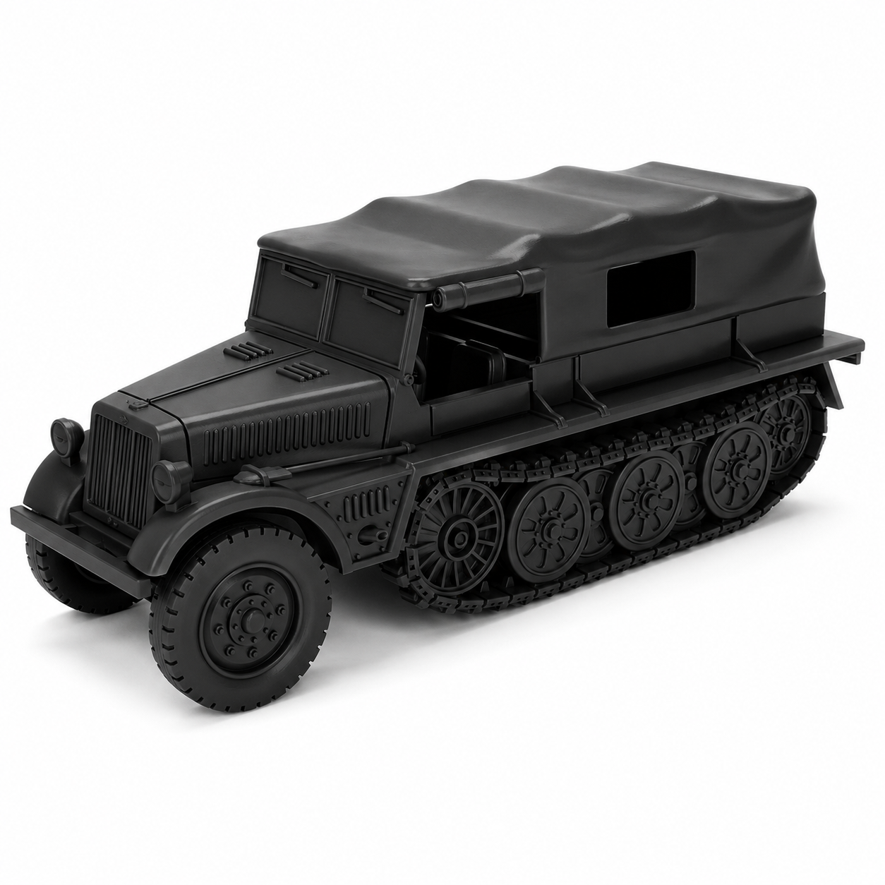 SSMODEL 1/56 Sd.Kfz.10/2 Demag with 21cm Nebelwerfer Resin MODEL KIT TSS0561521 — scale model kit