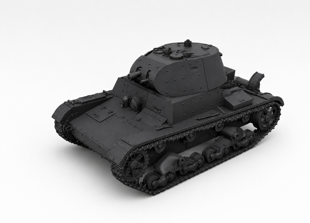 SSMODEL 1/350 KhT-133E Soviet light tank Resin Model Kit TSS3500064