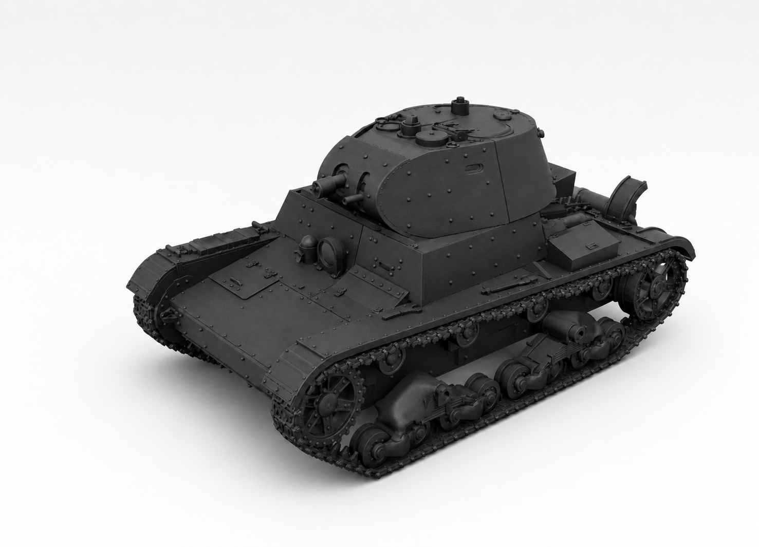 SSMODEL 1/350 KhT-133E Soviet light tank Resin Model Kit TSS3500064 — detail view 2