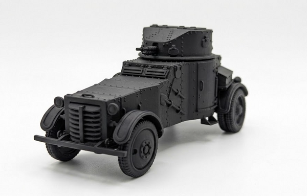 SSMODEL 1/100 WWII French AMD 50 Armoured Car Resin Model Kit TSS1001221