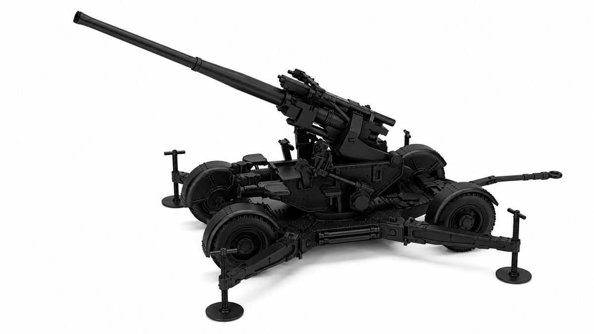 SSMODEL 1/220 QF 3.7 Inch AA UK Resin MODEL KIT TSS2201518 — scale model kit