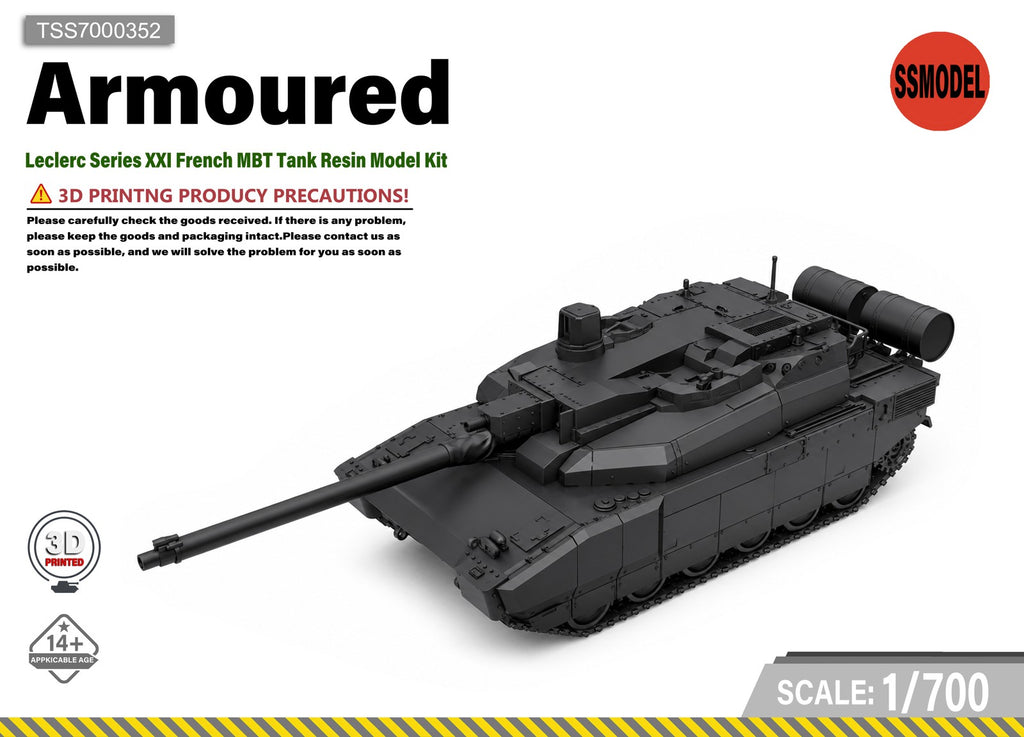 SSMODEL 1/700 Leclerc Series XXI French MBT Tank Resin Model Kit TSS7000352