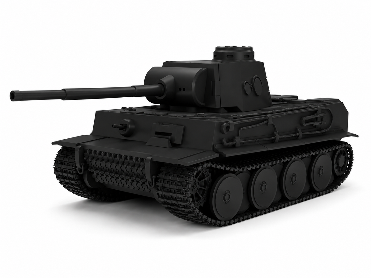 SSMODEL 1/700 Tiger I - VK45.01H2 with 7.5cm KwK L70 Resin MODEL KIT TSS7000985 Main image