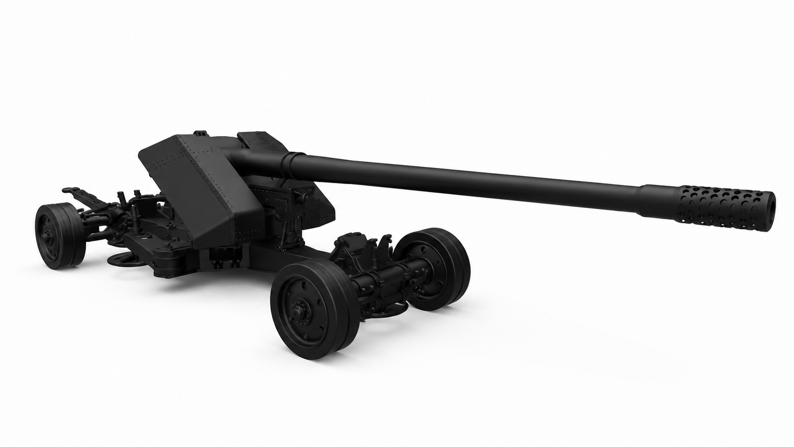 SSMODEL 1/200 128mm anti-tank Pak 44 Resin MODEL KIT TSS2001432 — scale model kit