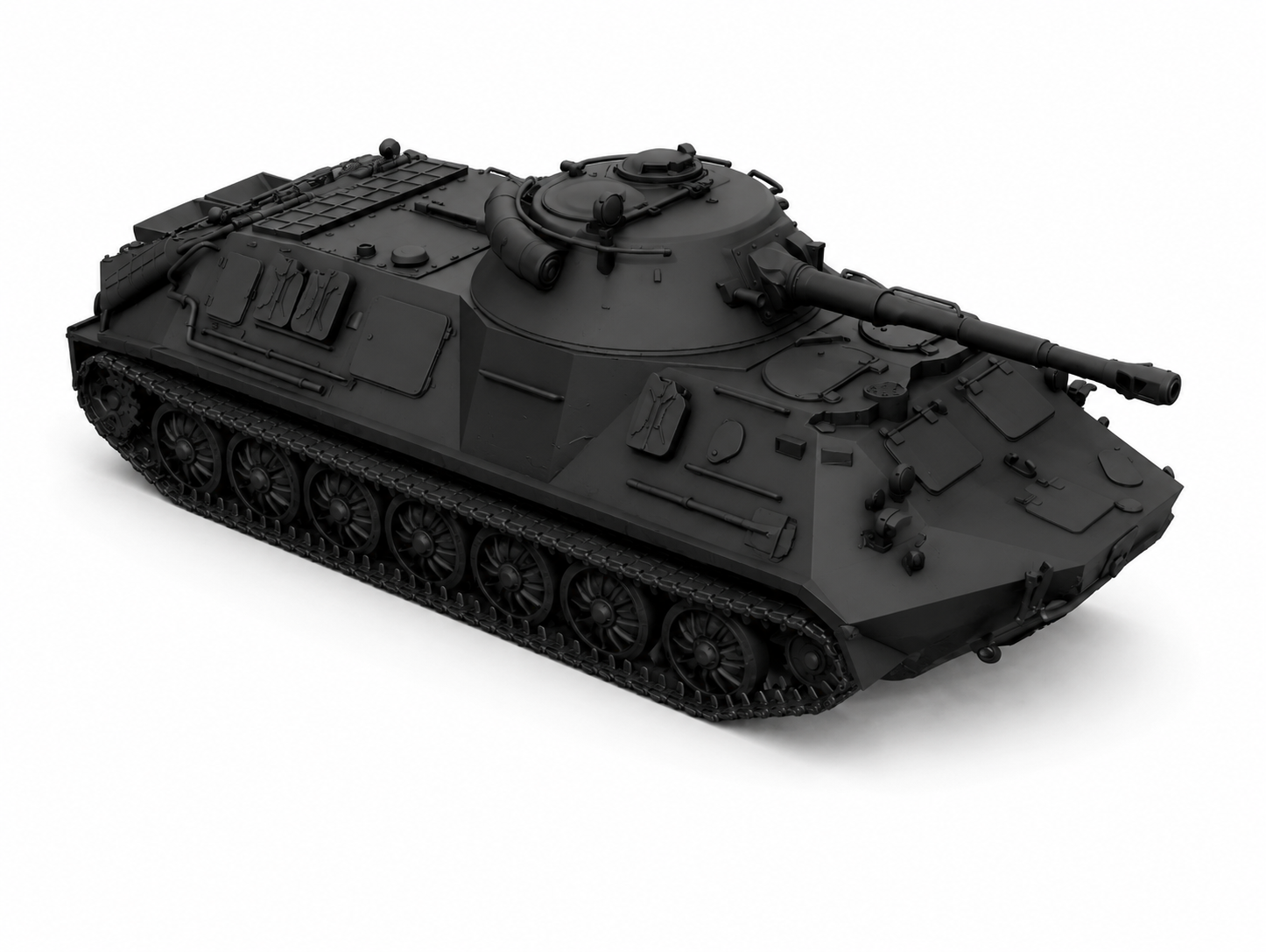 SSMODEL 1/700 PT-60/76 Soviet Cold War Light Tank Resin Model Kit TSS7000394 — detail view 2