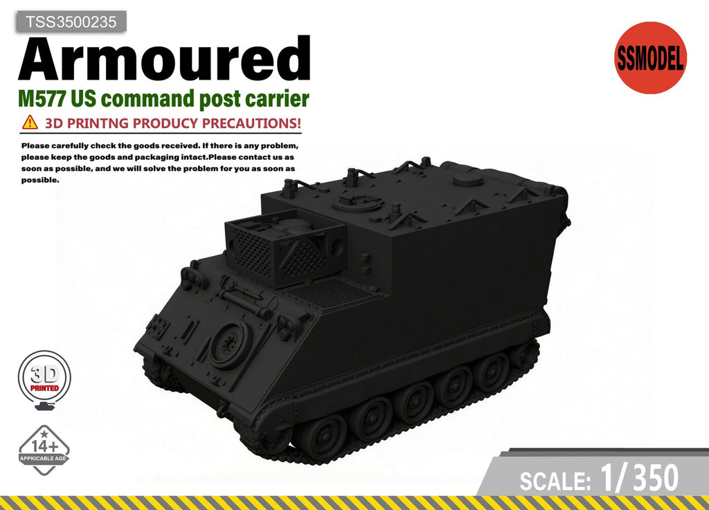SSMODEL 1/350 M577 US Command Post Vehicle Tank Resin MODEL KIT TSS3500235