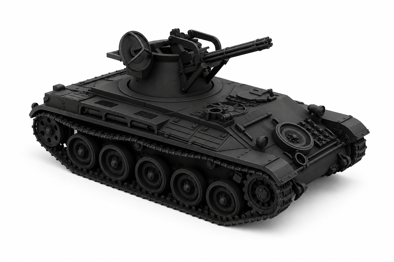 SSMODEL 1/350 AMX13 DCA French Anti-Aircraft Tank Resin Model Kit TSS3500393 — detail view 2