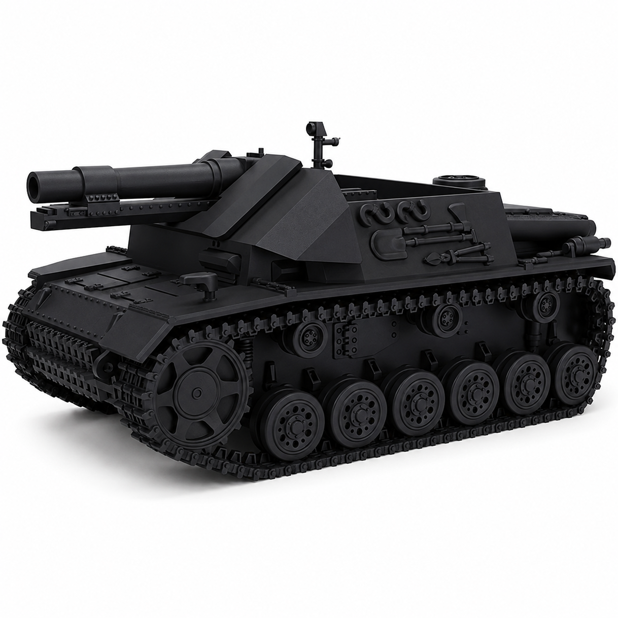SSMODEL 1/56 15cm sIG 33 Panzerkampfwagen III Tank Resin MODEL KIT TSS0560739 — scale model kit